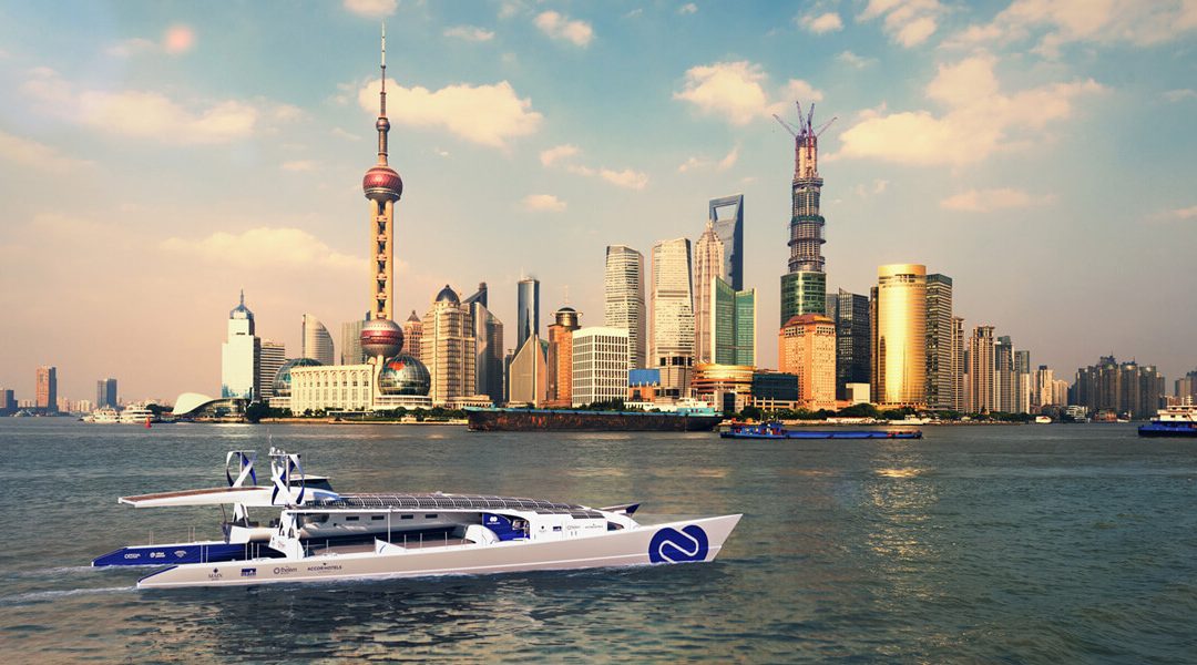 The first hydrogen powered boat that will sail around the world